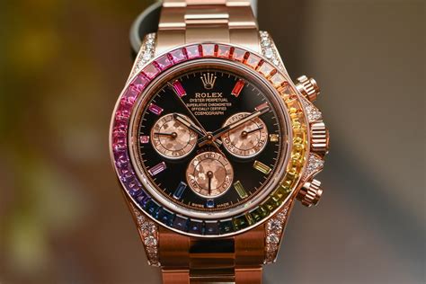 rolex daytona rainbow women|rolex daytona rainbow retail price.